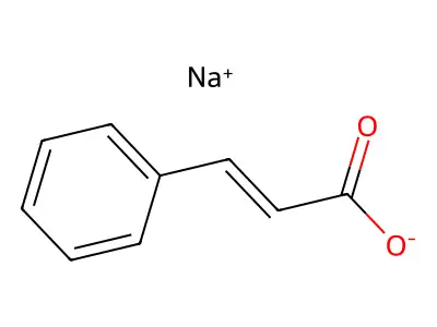 Sodium;3-phenylprop-2-enoate structure