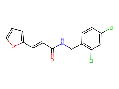 N-[(2,4-Dichlorophenyl)methyl]-3-(2-furyl)prop-2-enamide structure