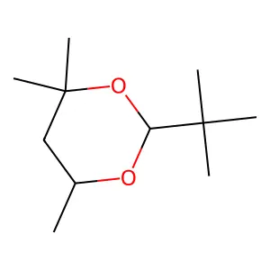 2-Tert-butyl-4,4,6-trimethyl-1,3-dioxane structure