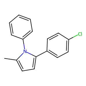 2-(4-Chlorophenyl)-5-methyl-1-phenylpyrrole structure