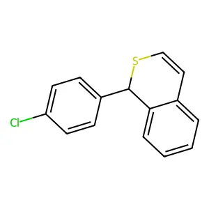 1H-2-Benzothiopyran, 1-(4-chlorophenyl)- structure