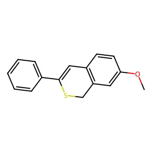 7-methoxy-3-phenyl-1H-isothiochromene structure