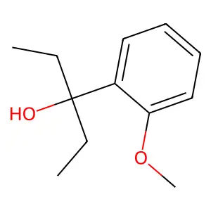 3-(2-Methoxyphenyl)-3-pentanol structure