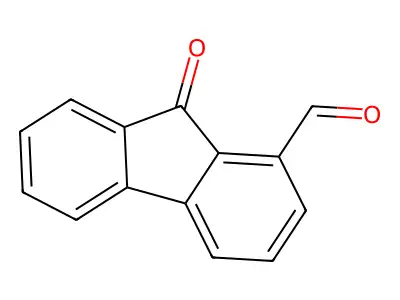 9-Oxo-9H-fluorene-1-carbaldehyde structure
