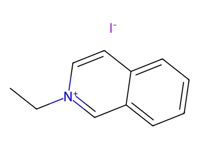 Isoquinolinium, 2-ethyl-, iodide structure