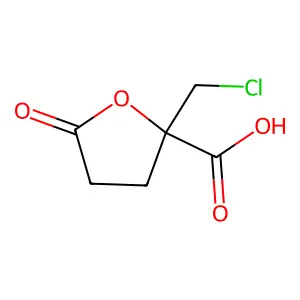 2-(Chloromethyl)-5-oxooxolane-2-carboxylic acid structure