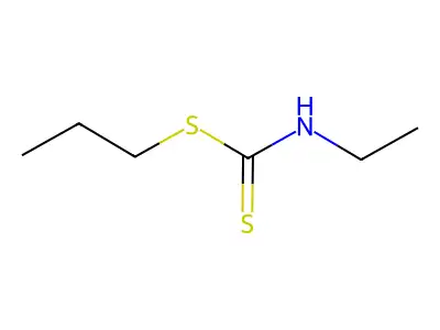 Propyl ethyldithiocarbamate structure