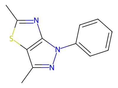 1H-Pyrazolo[3,4-d]thiazole, 3,5-dimethyl-1-phenyl- structure