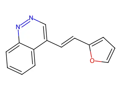 4-[2-(Furan-2-yl)ethenyl]cinnoline structure