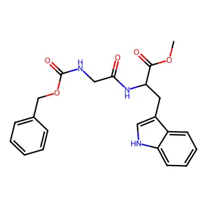 Methyl N-[(benzyloxy)carbonyl]glycyltryptophanate structure