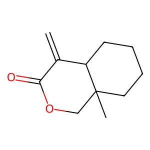 8a-Methyl-4-methylidene-1,4a,5,6,7,8-hexahydroisochromen-3-one structure