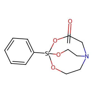 2,8,9-Trioxa-5-aza-1-silabicyclo(3.3.3)undecan-3-one, 1-phenyl- structure