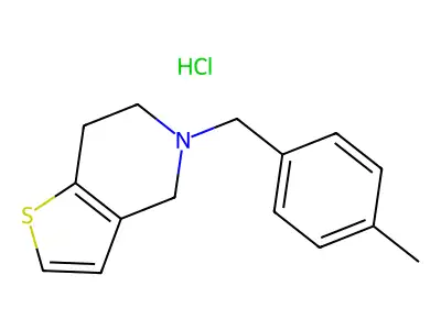 5-(4-Methylbenzyl)-4,5,6,7-tetrahydrothieno(3,2-c)pyridine hydrochloride structure