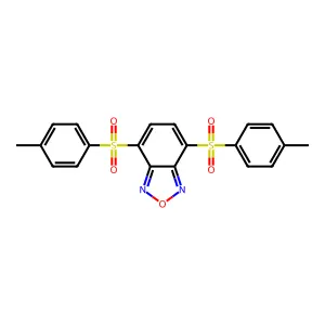 Benzofurazan, 4,7-bis((4-methylphenyl)sulfonyl)- structure
