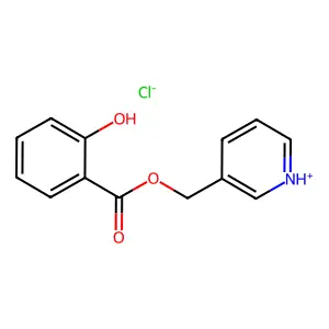 3-Pyridylmethyl salicylate hydrochloride structure