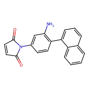 1H-Pyrrole-2,5-dione, 1-(4-(naphthalenylamino)phenyl)- structure