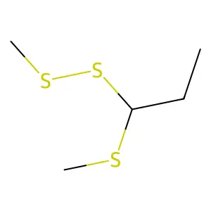 Methyl 1-(methylthio)propyl disulfide structure