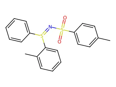 N-[(2-methylphenyl)phenylsulfonio]-N-[(4-methylbenzene)dioxosulfanyl]aminylene structure
