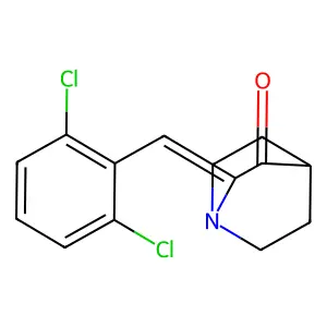2-(2,6-Dichlorobenzylidene)quinuclidin-3-one structure