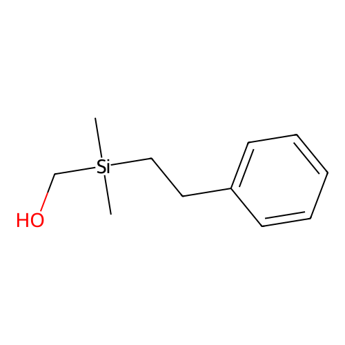 [Dimethyl(2-phenylethyl)silyl]methanol structure