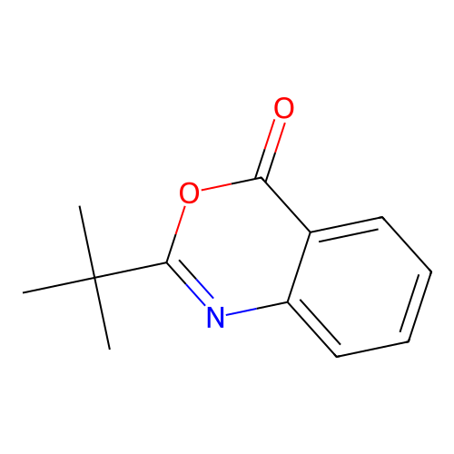 2-Tert-butyl-3,1-benzoxazin-4-one structure