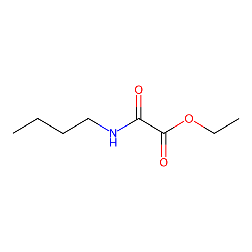Oxalic acid, monoamide, n-butyl-, ethyl ester structure