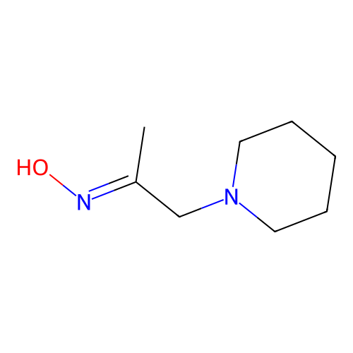 (2E)-1-Piperidin-1-ylacetone oxime structure