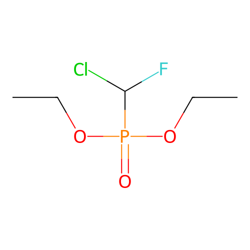 Phosphonic acid, (chlorofluoromethyl)-, diethyl ester structure