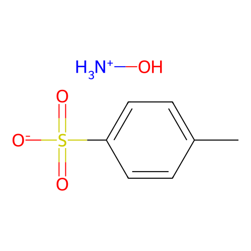 Hydroxylammonium 4-methylbenzenesulphonate structure