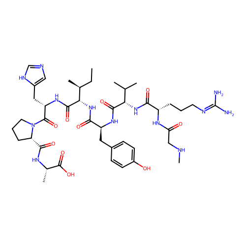 angiotensin II, 1-Sar-5-Ile-8-Ala- structure