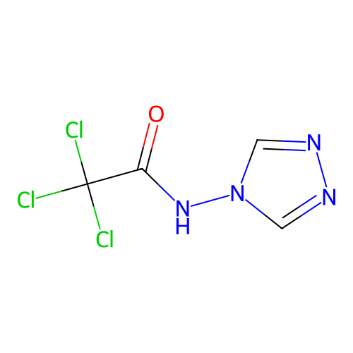 2,2,2-trichloro-N-(1,2,4-triazol-4-yl)acetamide structure