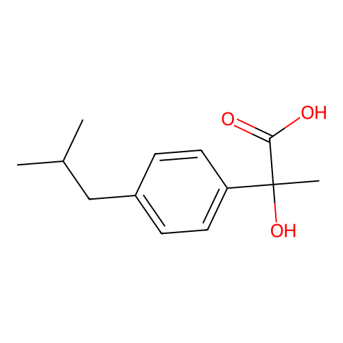 2-(4-Isobutylphenyl)-2-hydroxypropionic acid structure
