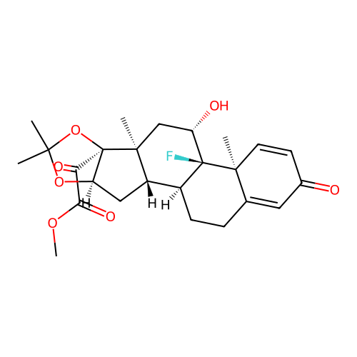 Triamcinolone acetonide 21-oic acid methyl ester structure