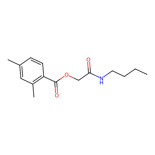 [2-(Butylamino)-2-oxoethyl] 2,4-dimethylbenzoate structure