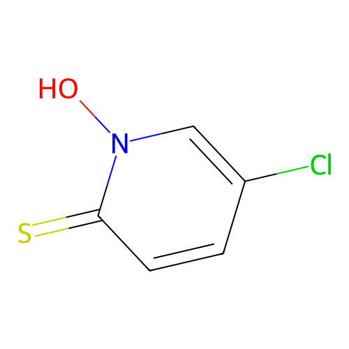 5-Chloro-1-hydroxypyridine-2-thione structure