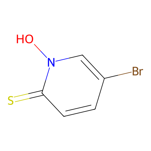 5-Bromo-1-hydroxypyridine-2-thione structure