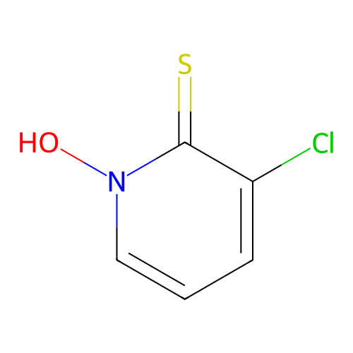 3-Chloro-1-hydroxypyridine-2-thione structure