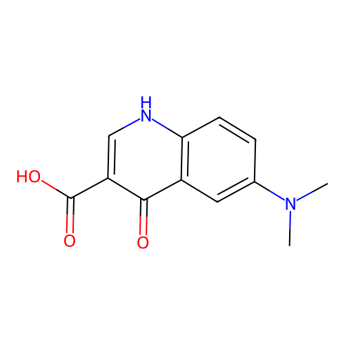 3-Quinolinecarboxylic acid, 6-(dimethylamino)-4-hydroxy- structure