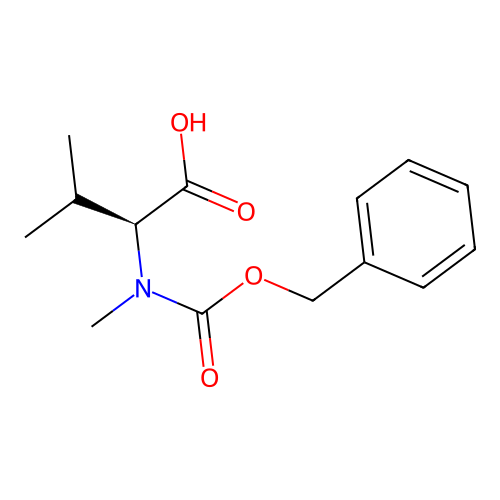 N-Methyl-N-[(phenylmethoxy)carbonyl]-L-valine structure