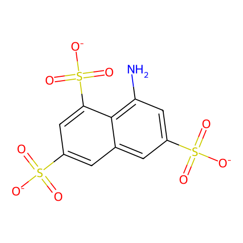 8-Aminonaphthalene-1,3,6-trisulfonate structure