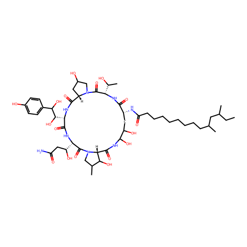 Pneumocandin A0 structure