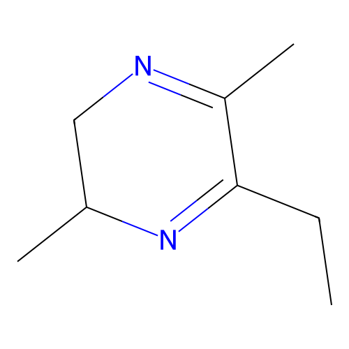 3-Ethyl-2,5-dimethyl-5,6-dihydropyrazine structure