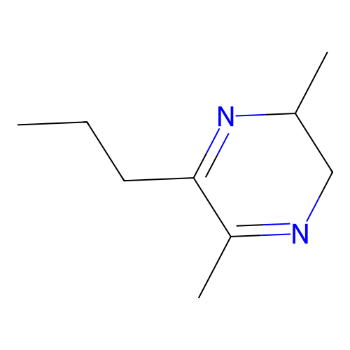 3-Propyl-2,5-dimethyl-5,6-dihydropyrazine structure