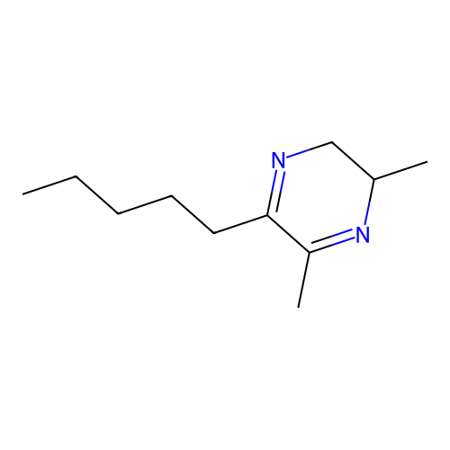 2-Pentyl-3,5-dimethyl-5,6-dihydropyrazine structure