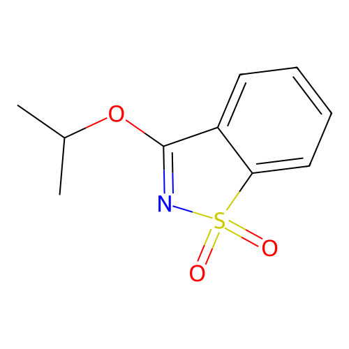 3-(Propan-2-yloxy)-1,2-benzothiazole 1,1-dioxide structure