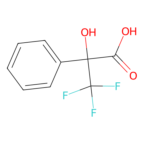3,3,3-Trifluoro-2-hydroxy-2-phenylpropanoic acid structure