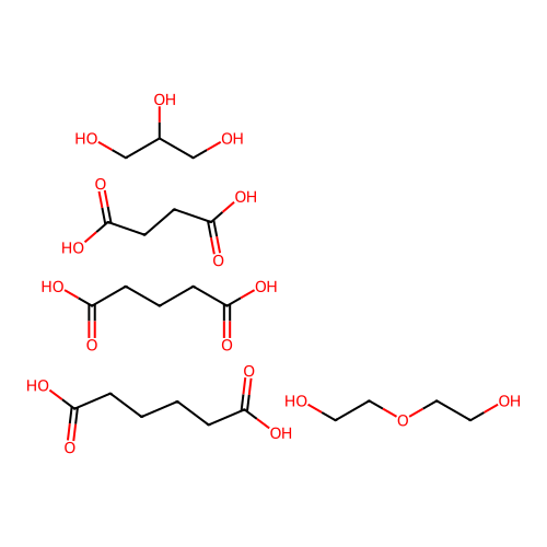 (C6-H10-O4.C5-H8-O4.C4-H10-O3.C4-H6-O4.C3-H8-O3)x- structure