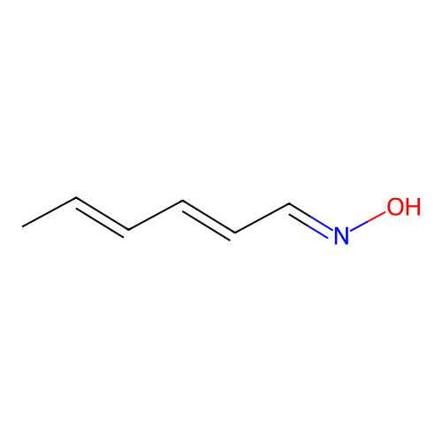 2,4-Hexadienal, oxime structure