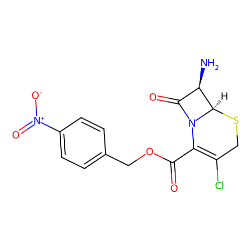 p-Nitrobenzyl 7-amino-3-chloro-3-cephem-4-carboxylate structure