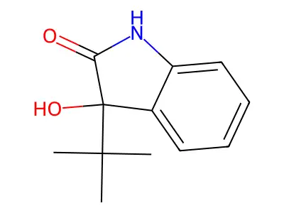 3-tert-butyl-3-hydroxy-1H-indol-2-one structure